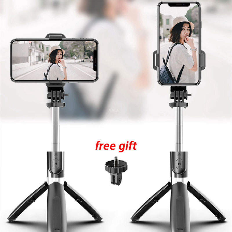 Gậy chụp hình selfie L02 có ba chân kéo dài linh hoạt điều khiển từ xa chuyên nghiệp chống rung lắc tiện dụng