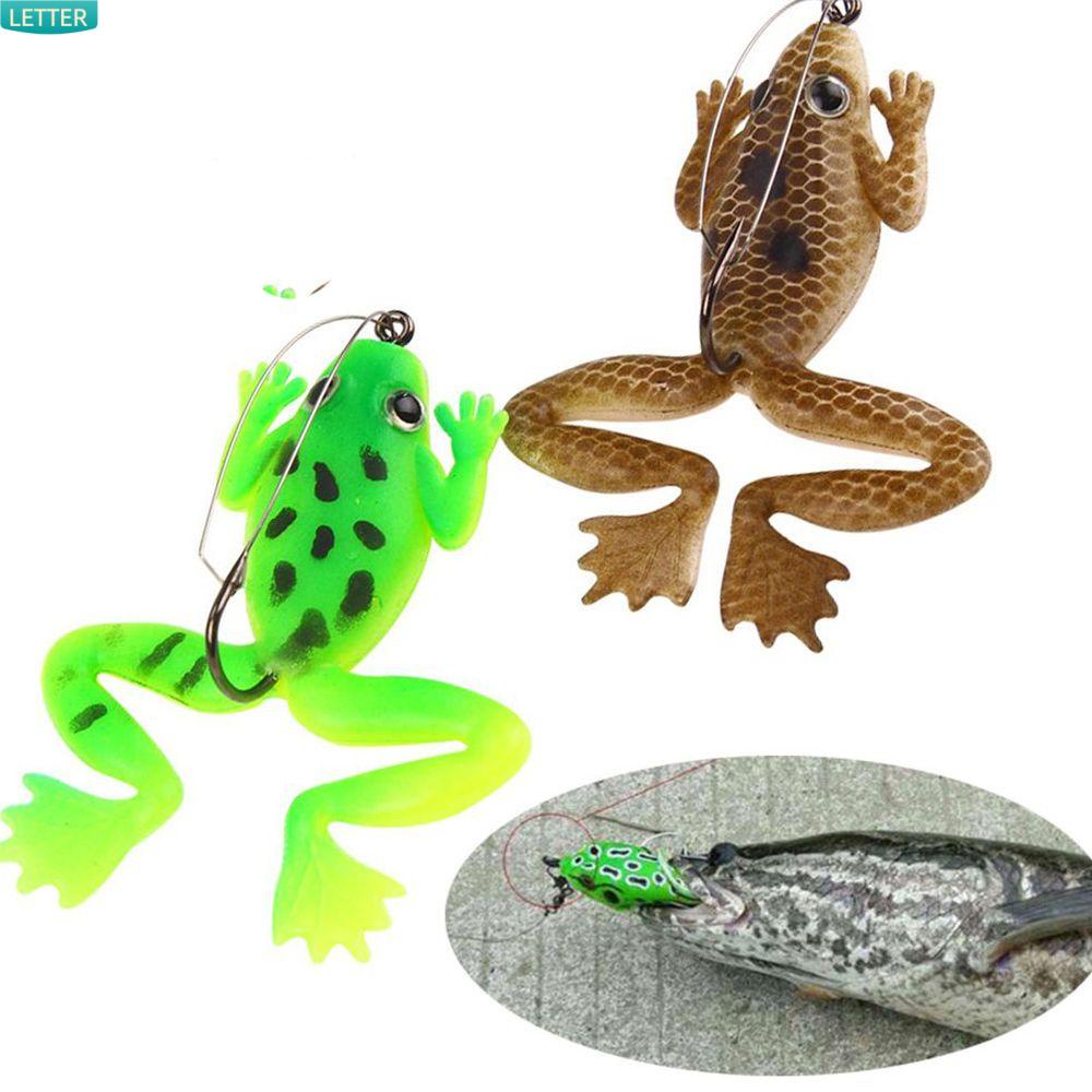Mồi câu cá hình ếch cao su mềm mại chất lượng cao 5.2g/6cm