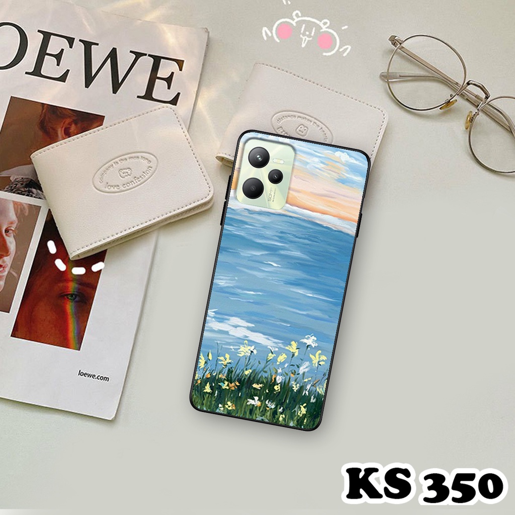 Ốp lưng Oppo Realme C33 - Realme C35 - Ốp Oppo in hình Cánh đồng hoa - Chất liệu TPU siêu bền