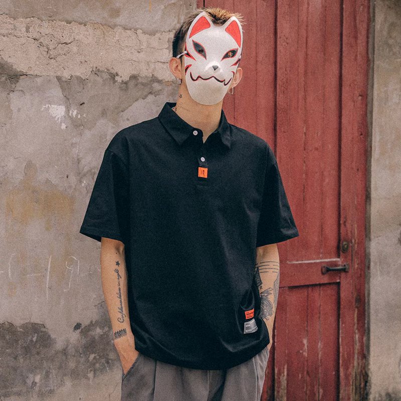 Áo Thun Polo Ngắn Tay Dáng Rộng Phong Cách Mới Đơn Giản Thời Trang Mùa Hè Cho Nam