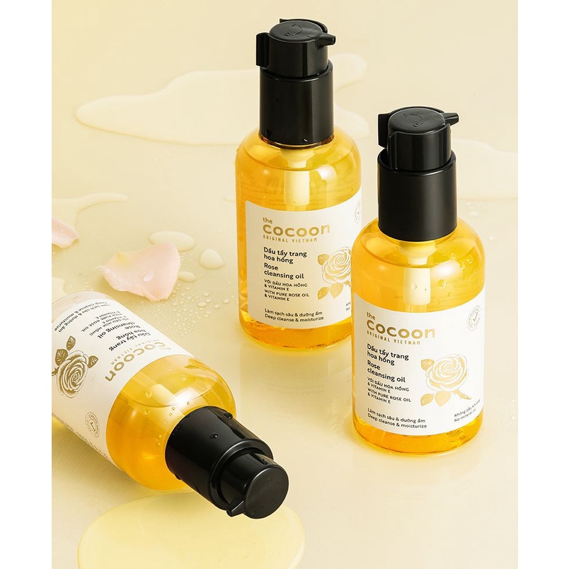 Dầu tẩy trang hoa hồng Cocoon - Rose Cleansing Oil 140ml