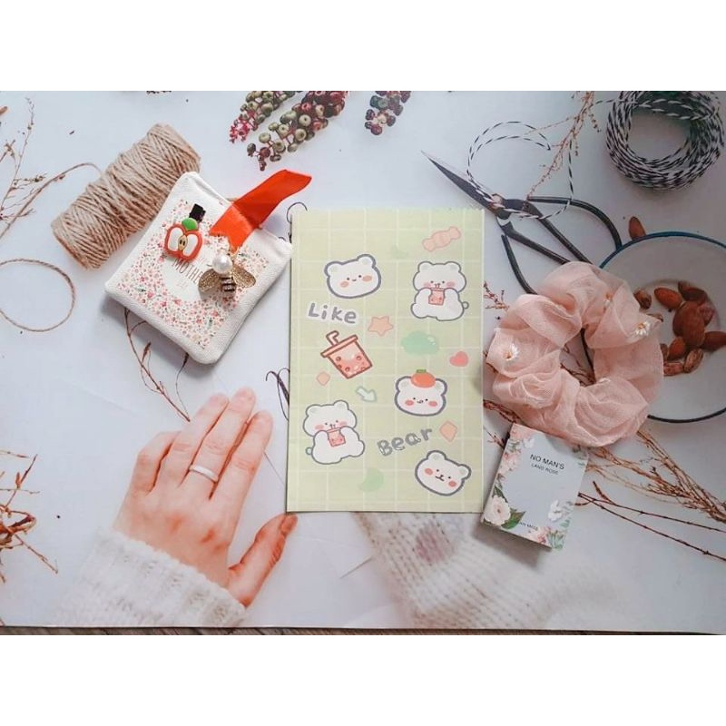 Túi giấy mini đựng quà, bánh kẹo in hình cute