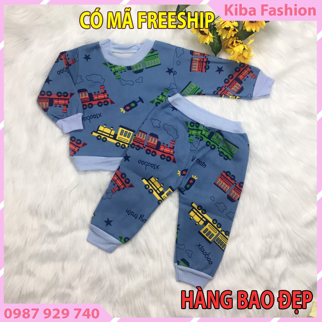 Bộ quần áo nỉ lót lông dầy dặn, bảng màu mới bé trai/gái từ 5-14kg BNLL0250-Màu sắc sẽ thay đổi theo lô hàng