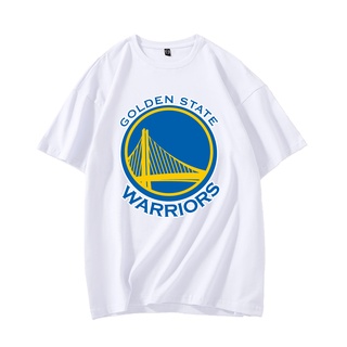 Áo Thun Tay Ngắn Dáng Rộng In Logo Golden State Warriors Thời Trang Cho Nam