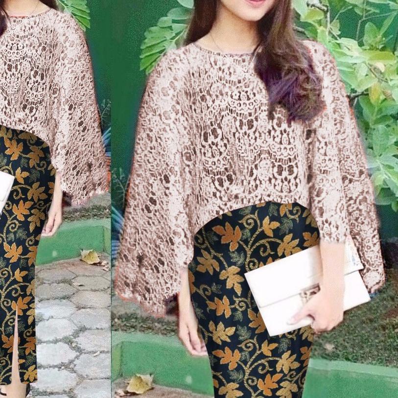 ✵ Cape Vanya Bộ Áo Kiểu Tay (5 Wrn) + Chân Váy Prada Cotton Lấp Lánh | BigBuy360 - bigbuy360.vn