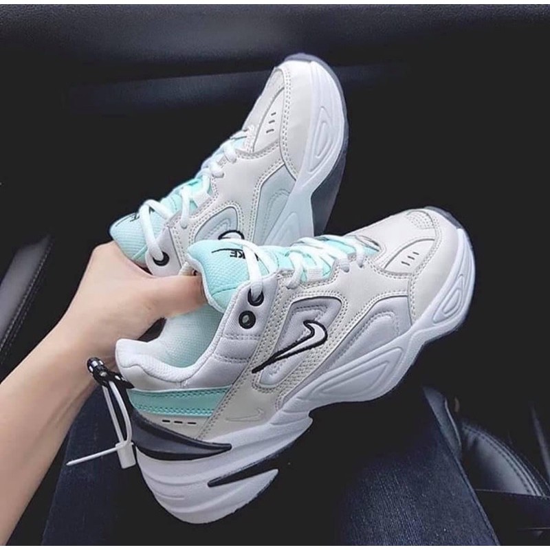 video ảnh thật giày sneaker m2k xanh mint