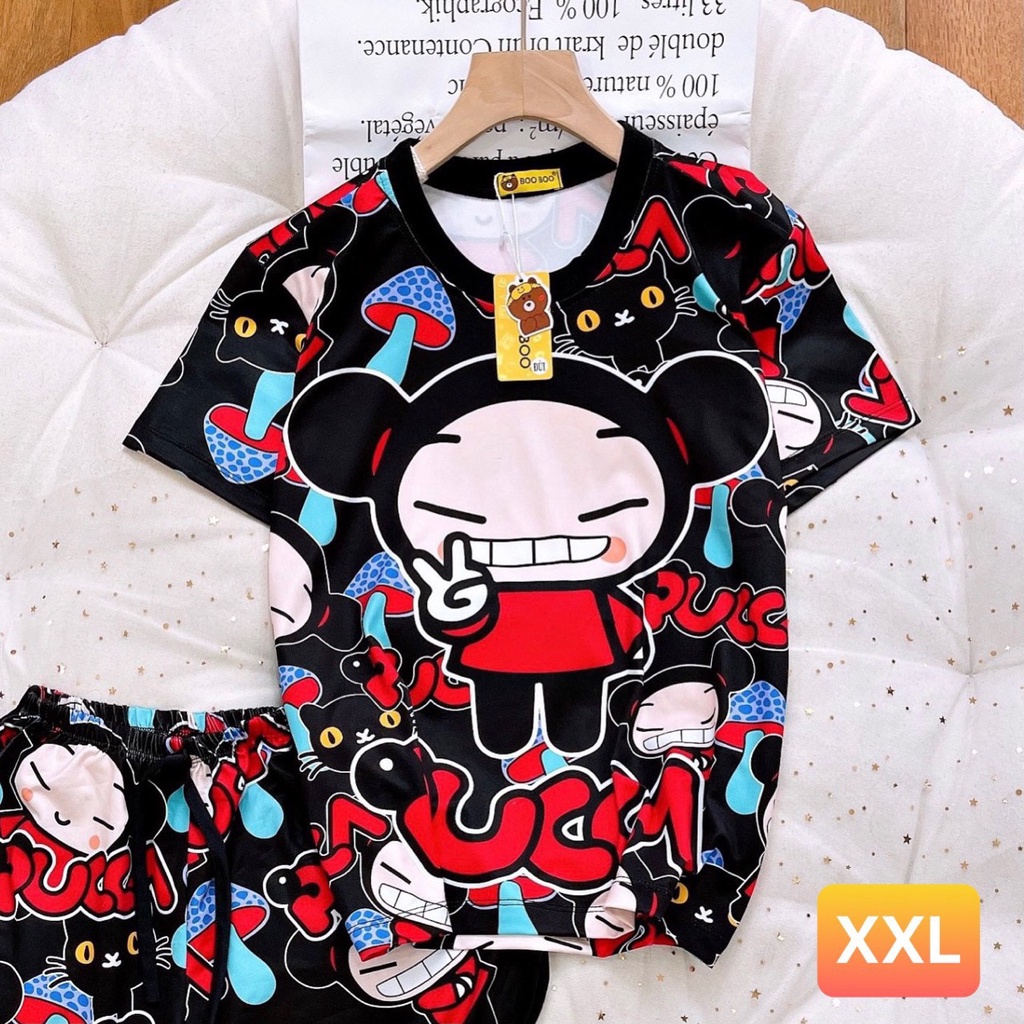 Đồ Bộ Thun Lạnh BIGSIZE hoạt hình siêu dễ thương | BigBuy360 - bigbuy360.vn