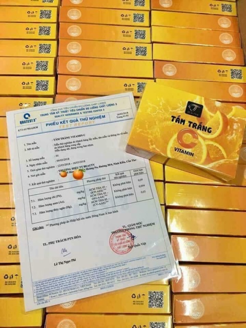 Tắm trắng Cam Vitamin C