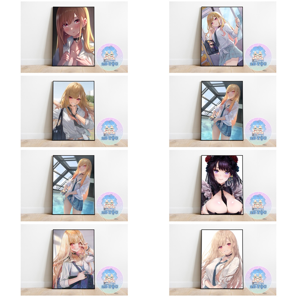 POSTER A3 KITAGAWA MARIN (6) ANIME MANGA NÀNG BÚP BÊ THỬ ĐỒ CỦA TÔI BIẾT YÊU - 2D TỘC SHOP