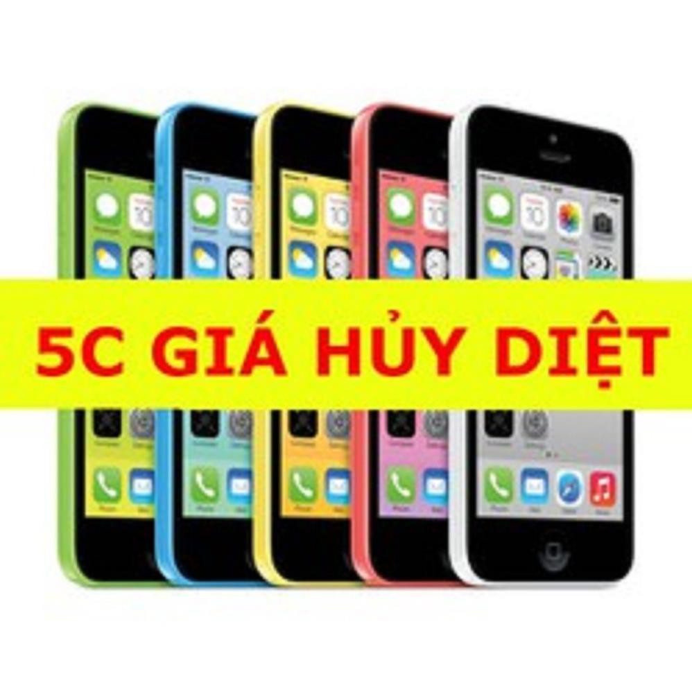 Điện thoại Iphone 5C 16G Quốc Tế - Nghe gọi-zalo-FB-Youtube chơi game mượt