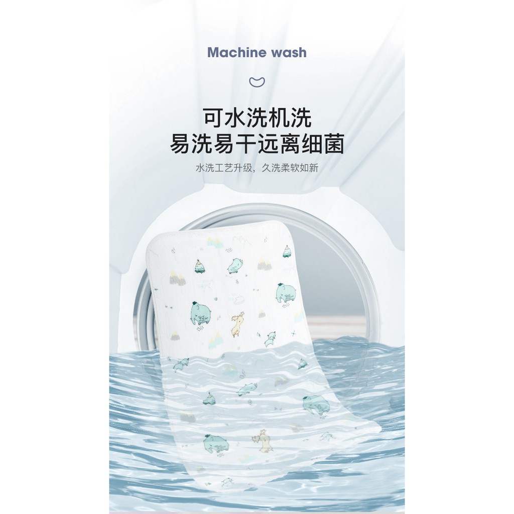 [70 * 90cm]⚜Đệm cotton 4 Lớp Êm Ái Thoải Mái Cho Bé | Nệm Ngủ Chống Trượt Không Thấm Nước Có Thể Tái Sử Dụng Cho Bé