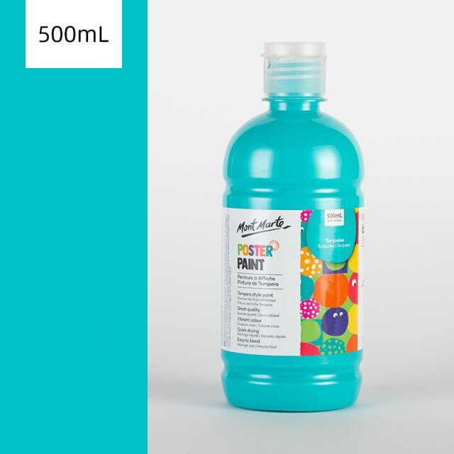 Màu Nước Poster Paint Mont Marte 500ml - Turquoise - MPST0016