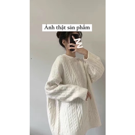 Áo len trắng cổ tròn ,cổ cao hoạ tiết chấm màu , muối tiêu Hàn Quốc Loại 1 | BigBuy360 - bigbuy360.vn