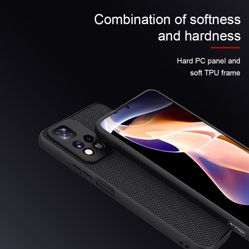 Ốp Điện Thoại Nillkin Sợi Nylon Nhẹ Chống Trượt Chống Sốc Cho POCO M4 Pro 5G / X4 NFC / Redmi Note 11 5G China / 11 Pro Plus