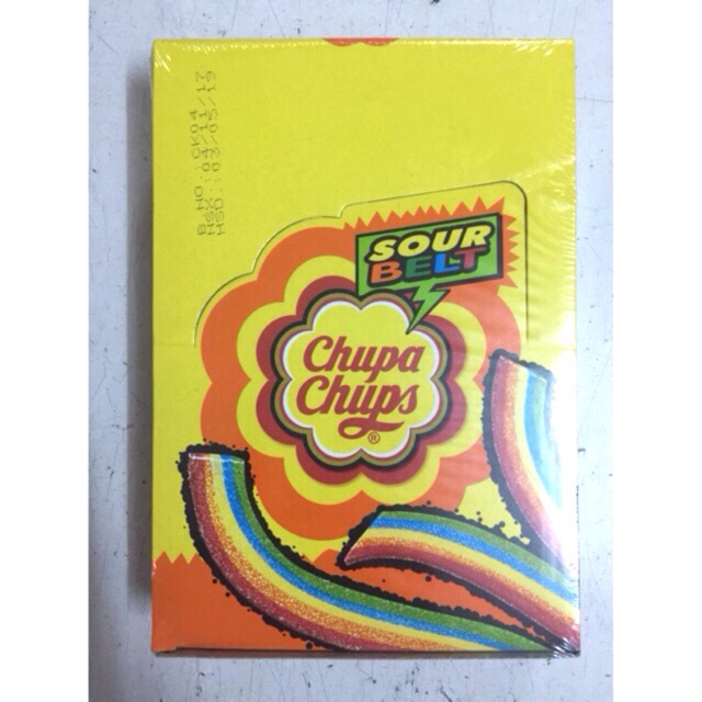 Hộp 48 thanh Kẹo dẻo cầu vồng chupa chúp hương trái cây Chupa Chups