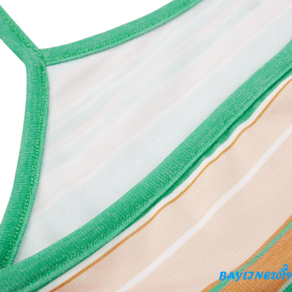 Set Áo 2 Dây Lửng + Chân Váy Sọc Thời Trang Nữ