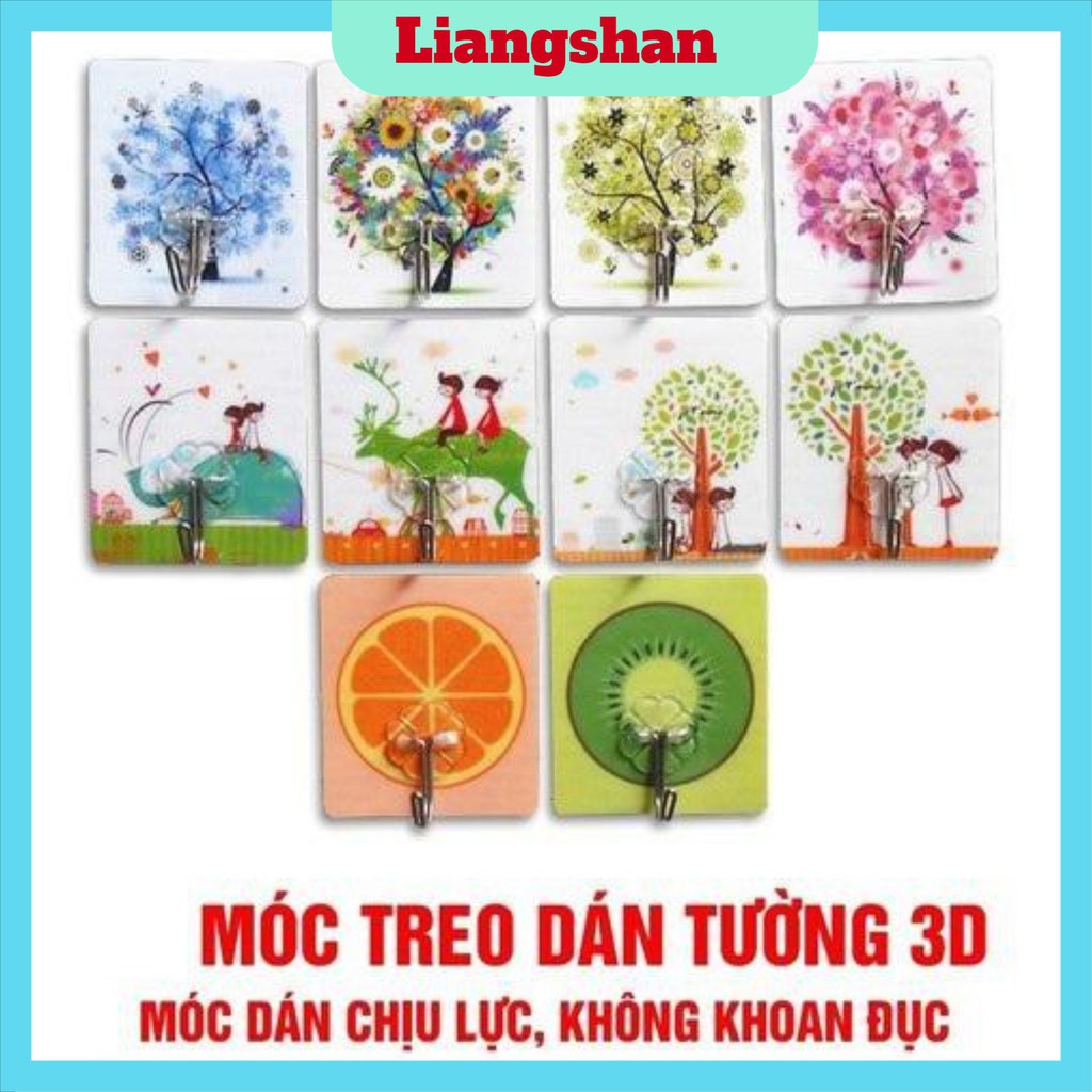 [Mã LIFEAUMAY giảm 10% tối đa 30k đơn 150k] [ RẺ NHẤT] COMBO 10 MÓC TREO DÁN TƯỜNG SIÊU DÍNH – NHIỀU HÌNH ĐẸP