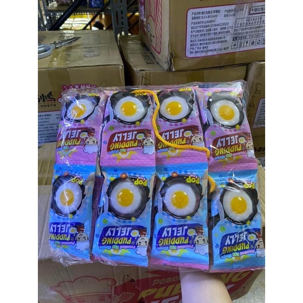 Combo 10 cái PUDDING THẠCH MÔ PHỎNG CHẢO TRỨNG CHIÊN