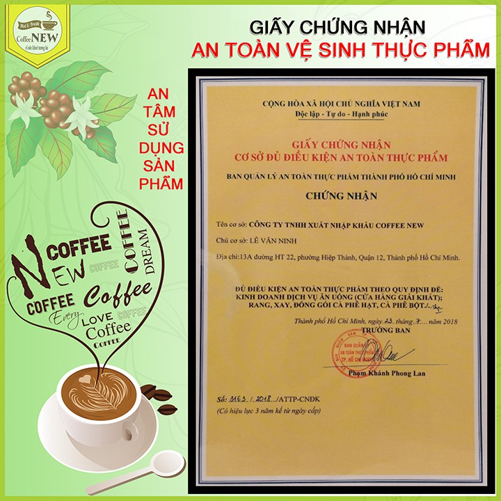 1Kg Cafe (2GÓI 500G) ROBUSTA & ARABICA Tặng Thìa Đong Cafe Dạng Xay - Hương Thơm - Vị đậm nhất, đắng nhất - Coffee New