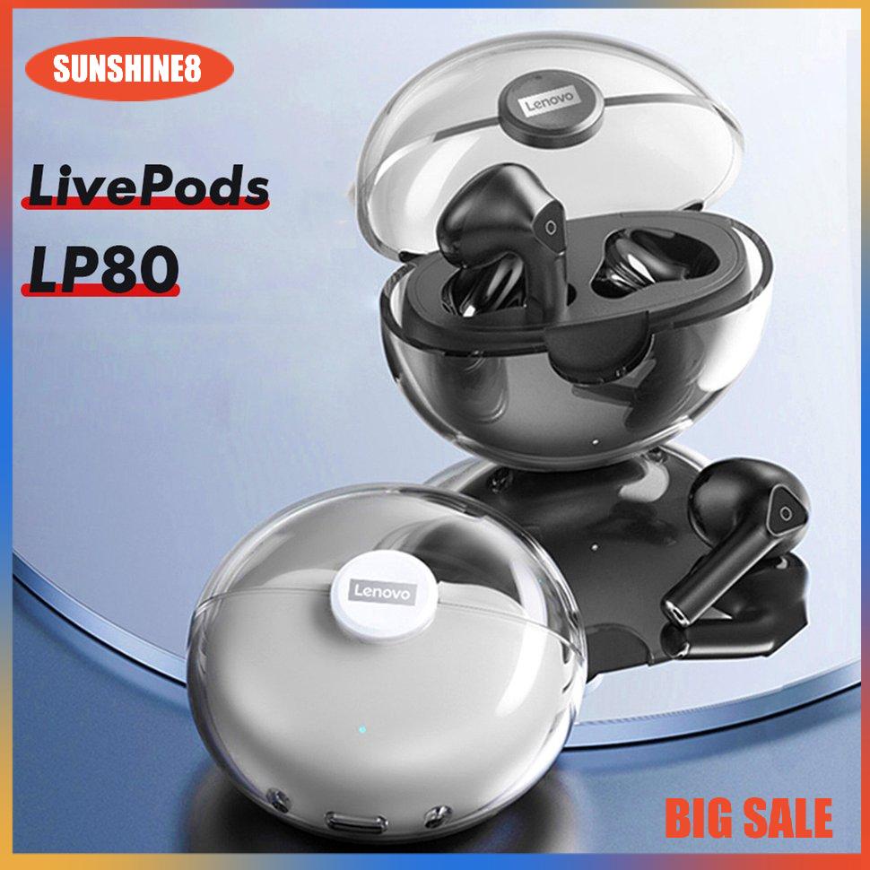 【SUN】LP80 Wireless Earphone Space Capsule Earbuds 3D Stereo Bass Headsets