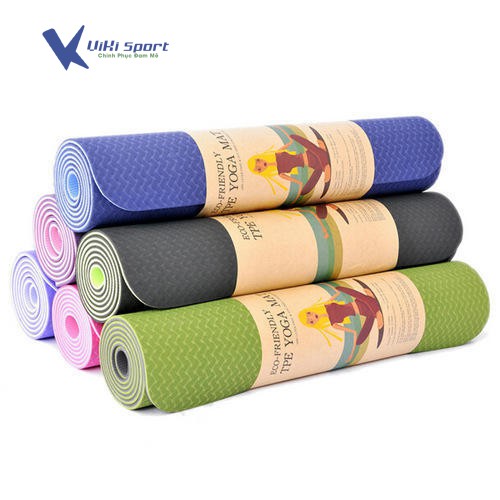 Thảm Yoga Trơn 2 Lớp 6 Ly - Viki Sport