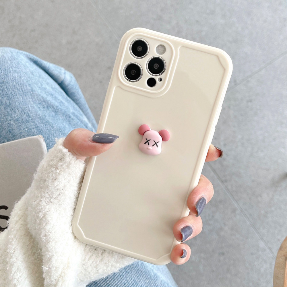 KAWS ốp điện thoại Tpu Mềm Chống Sốc In Hình Gấu 3d Cho Iphone 12 11 Pro Max X Xs Max Xr