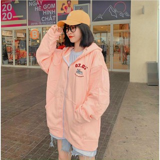 Áo khoác hoodie thêu cún Pulpy 0707 siêu xinh vải thun nỉ ngoại dày dặn
