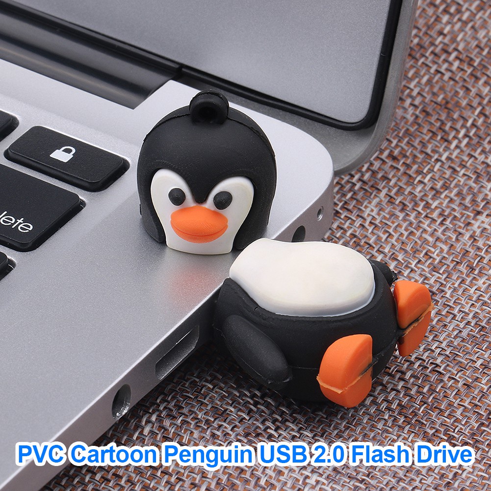 Usb 2.0 Hình Chim Cánh Cụt Hoạt Hình Dung Lượng 4gb 8gb 16gb 32gb 64gb 128gb