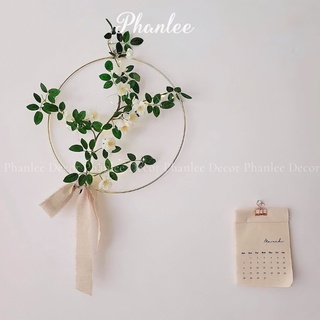 Vòng hoa treo tường Phanlee trang trí nhà cửa phong cách Hàn Quốc