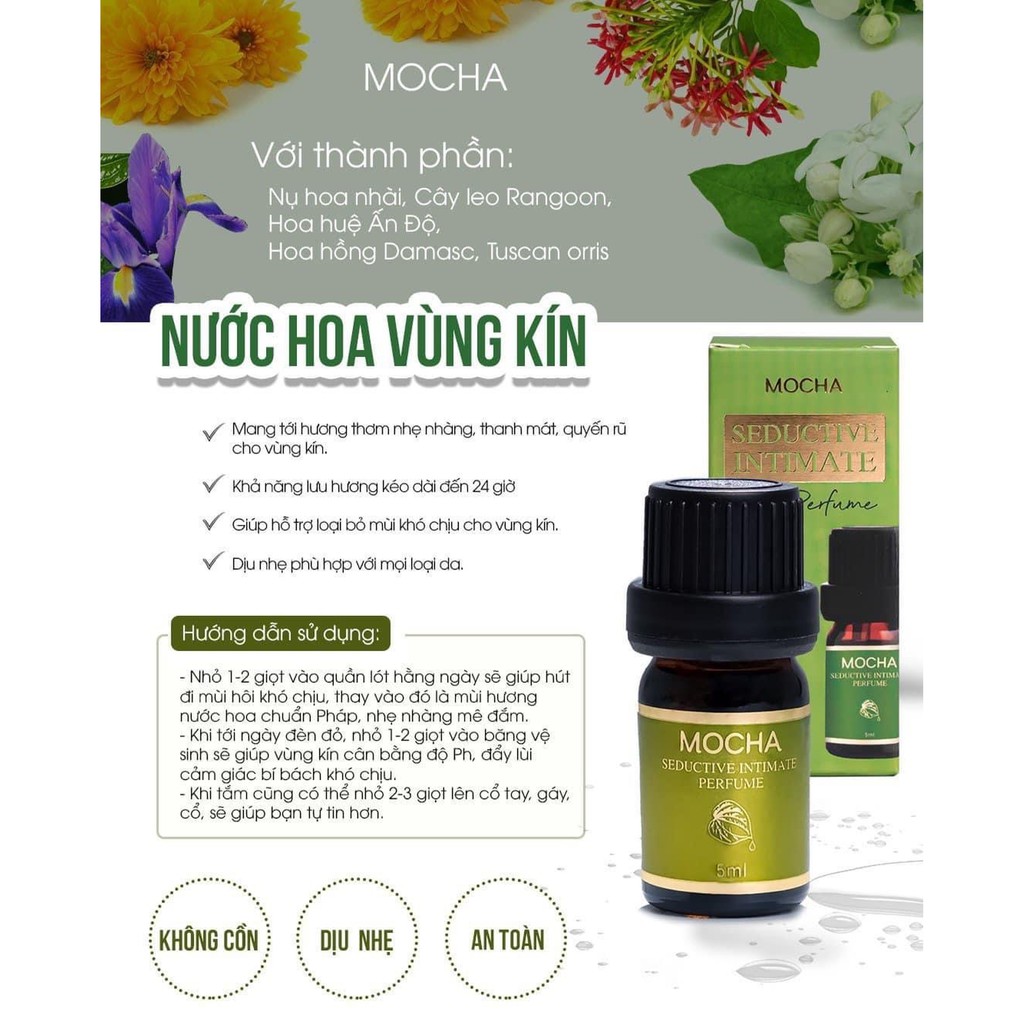 [MUA 1 TẶNG 1] Dung Dịch Vệ Sinh Phụ Nữ Trầu Không Trà Dứa Mocha 150ml.