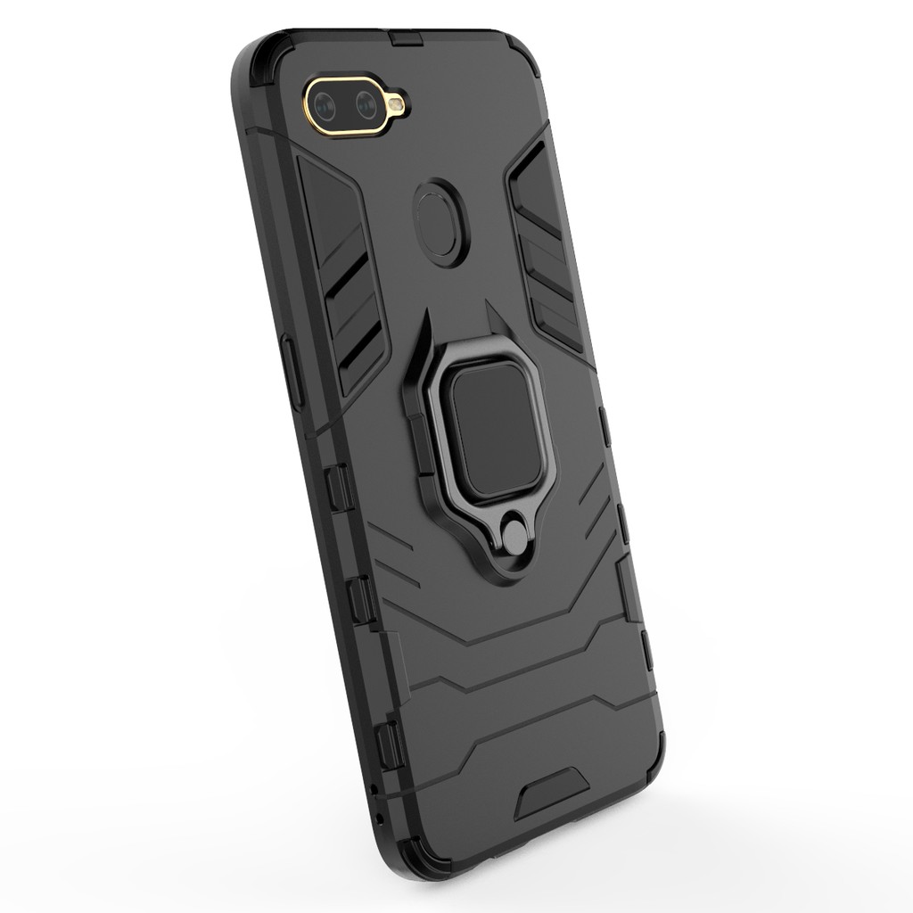 Ốp lưng Iron man Oppo F9 chống sốc cao cấp giá đỡ iring mặt lưng