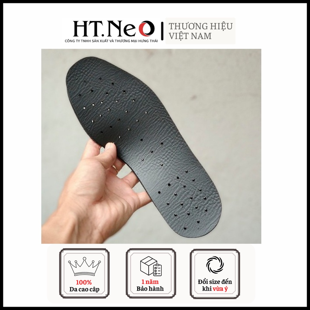 Lót giày da - Lót da cao cấp HT.NEO da bò 100%, siêu mềm mại, thấm hút mồ hôi cực tốt