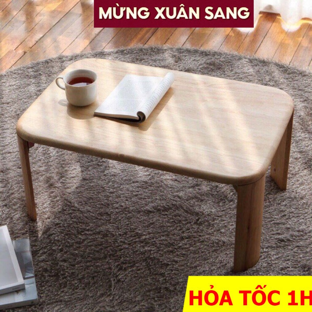 Bàn trà bệt FUNA BT05 chân bánh mỳ kiểu dáng phong cách NHẬT Lắp Đặt Sẵn