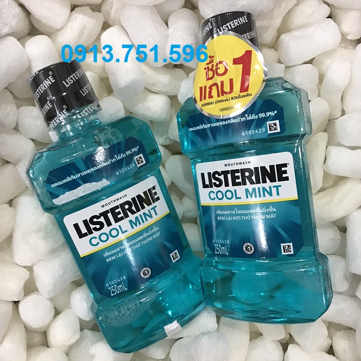 Nước Súc Miệng Listerine Cool Mint 250ml Thái Lan