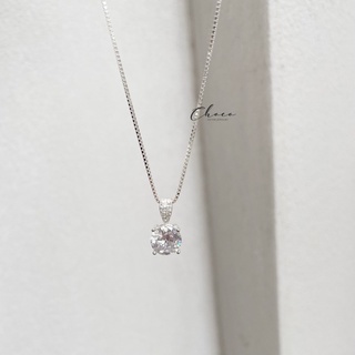 Dây chuyền bạc hạt đá 2 Choco Jewelry