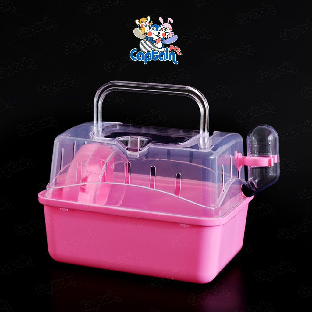 Lồng mini xách tay du lịch trong suốt cho Hamster