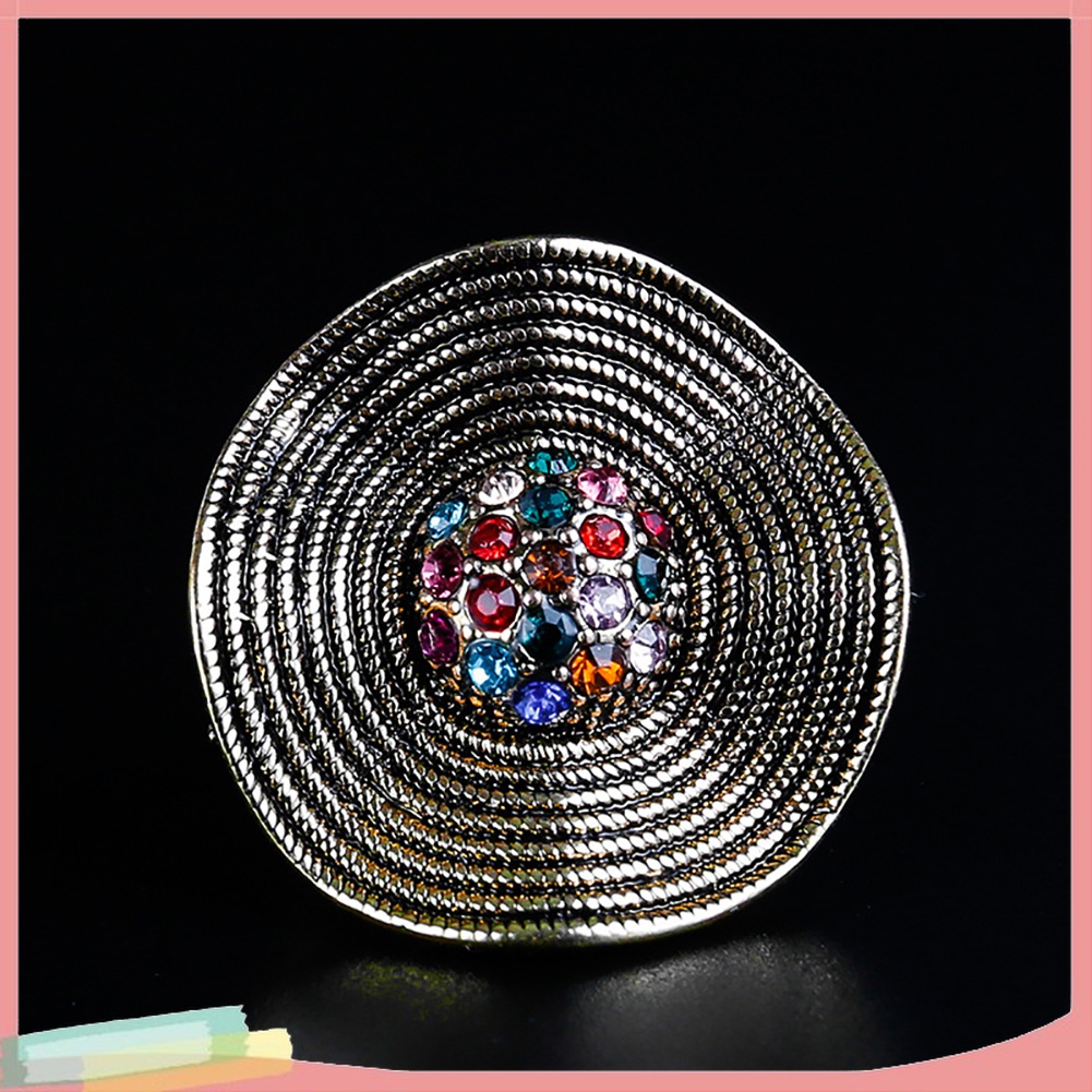 Nhẫn Đính Đá Lấp Lánh Phong Cách Boho Cổ Điển Cho Nữ