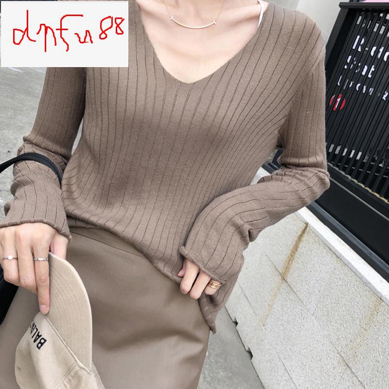 Áo Sweater Chui Đầu Cổ Thấp Thời Trang Mùa Thu Cho Nữ