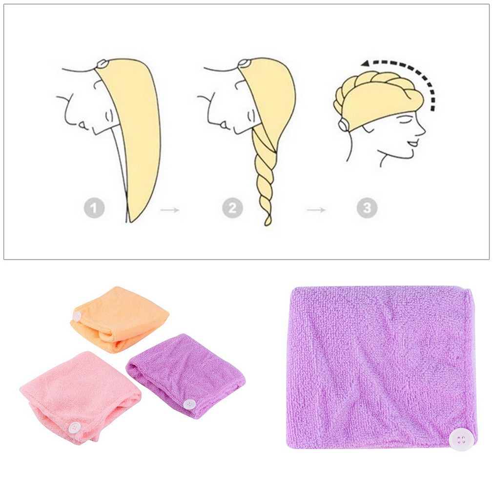 Khăn lau tóc sợi vi mảnh thấm hút nước
