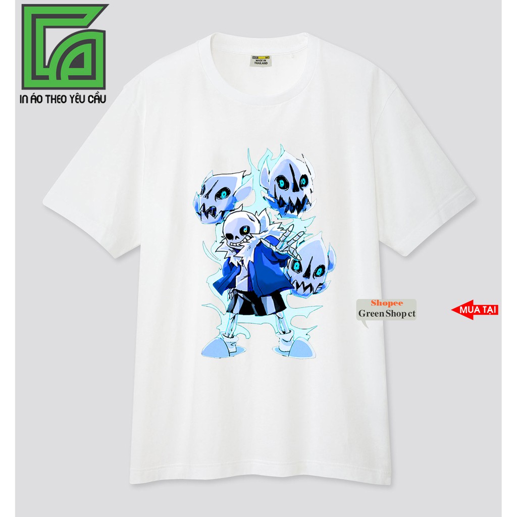 Áo Thun In Hình Game Undertale Sans Vải Cotton Thái S113