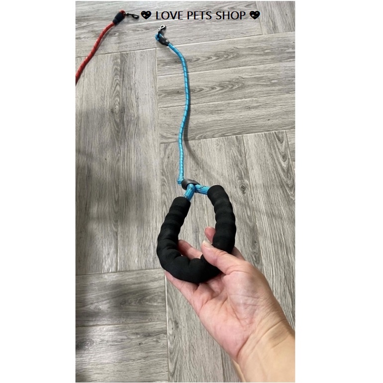 BỘ DÂY DẮT CHÓ PHẢN QUANG KÈM VÒNG CỔ CÓ ĐỆM CHO CHÓ LỚN -  LOVE PETS SHOP