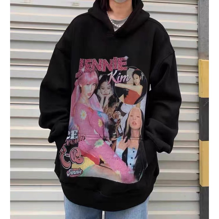 <M-2XL> ÁO HOODIE FORM RỘNG HÌNH JENNIE BLACKPINK SIÊU XINH - ORDER 10 NGÀY | BigBuy360 - bigbuy360.vn