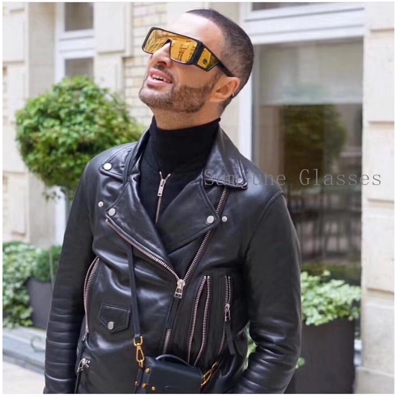 Kính mát gọng vuông to cá tính cho nam Samjune