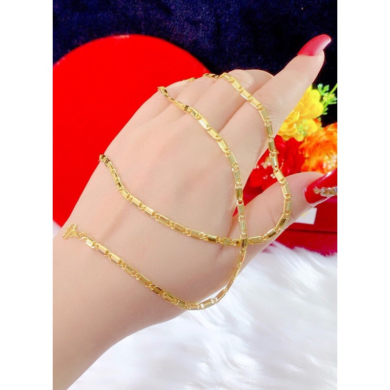 Dây chuyền mảnh kiểu mới mạ vàng 18 cực đẹp