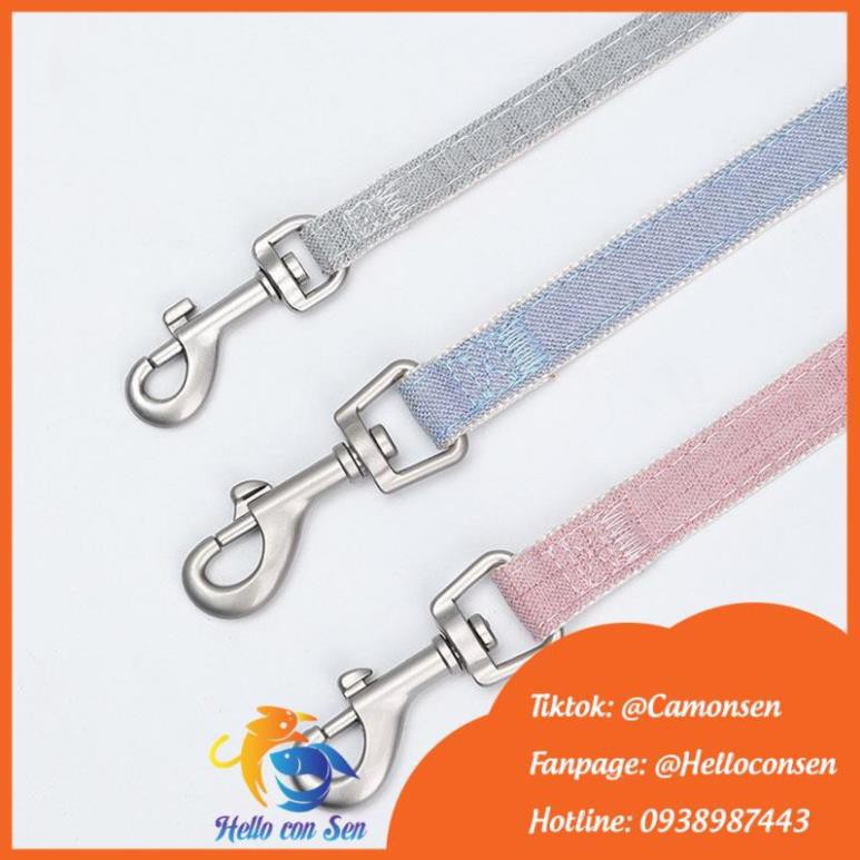 Dây yếm chó mèo kèm balo yếm cho chó mèo Họa Tiết thêu Xinh Xắn Siêu Bền Chống Mài Mòn Tiện Dụng