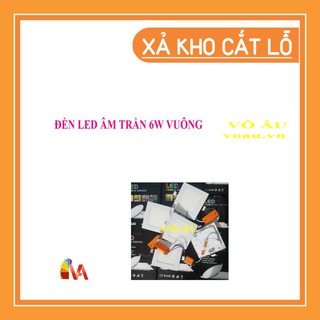 Đèn led âm trần 6w vuông