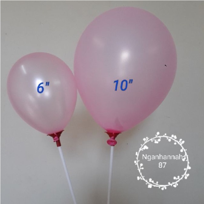 Bong Bóng Nhũ Thái Lan loại nhỏ 6"  Bong Bóng trang Trí Sinh Nhật Happy Birthday Tiệc Cưới Phụ kiện trang trí Tiệc