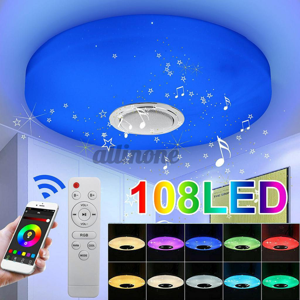 Đèn Led 36w Rgbw Gắn Trần Nhà Kết Nối Bluetooth Và Phụ Kiện