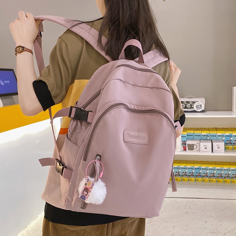 Ba lô đi học/du lịch vải Nylon cỡ lớn chống thấm nước thời trang cho nữ