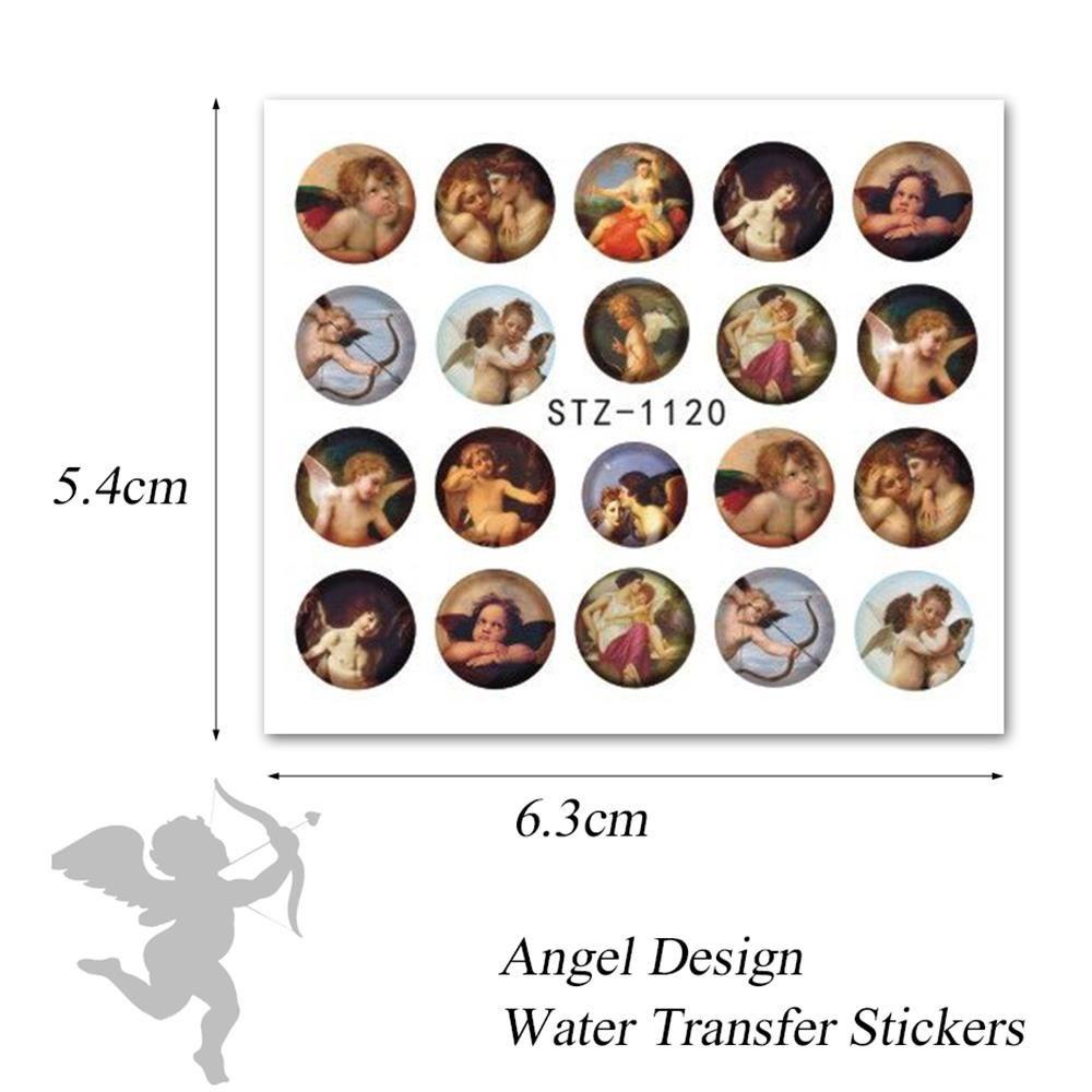 Miếng Dán Trang Trí Móng Tay DIY Hình Thiên Thần Cupid Virgin Mary